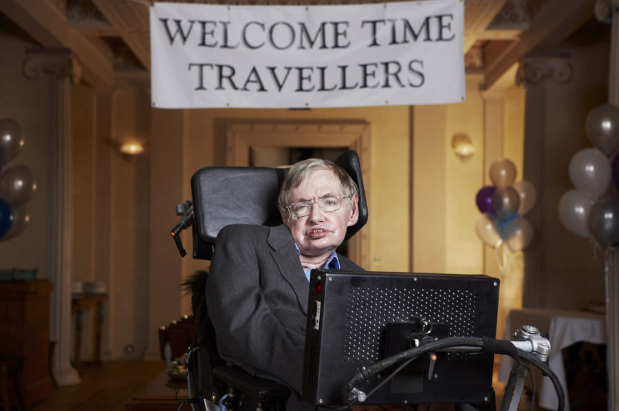 This is a picture of Stephen Hawking. Who died on March 14, 2018. 