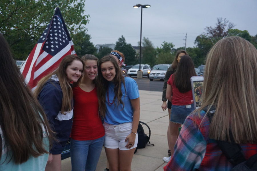 Seniors attend the Senior Sunrise event, sponsored by StuCo, to kick of their final year of high school.