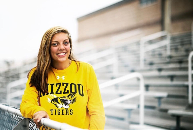 THS alumna Caroline Lemen now attends Mizzou where she is pursuing a degree in sports journalism. 