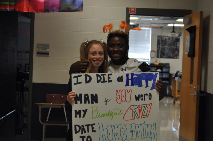 Higby and Richmond with the Proposal Poster.