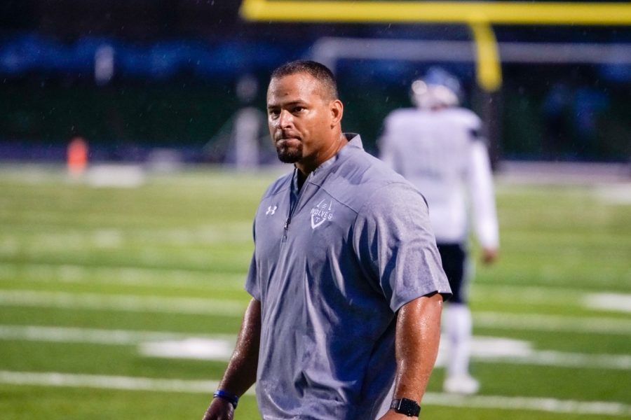 Coach Colin Hanna coaches football at THS. 